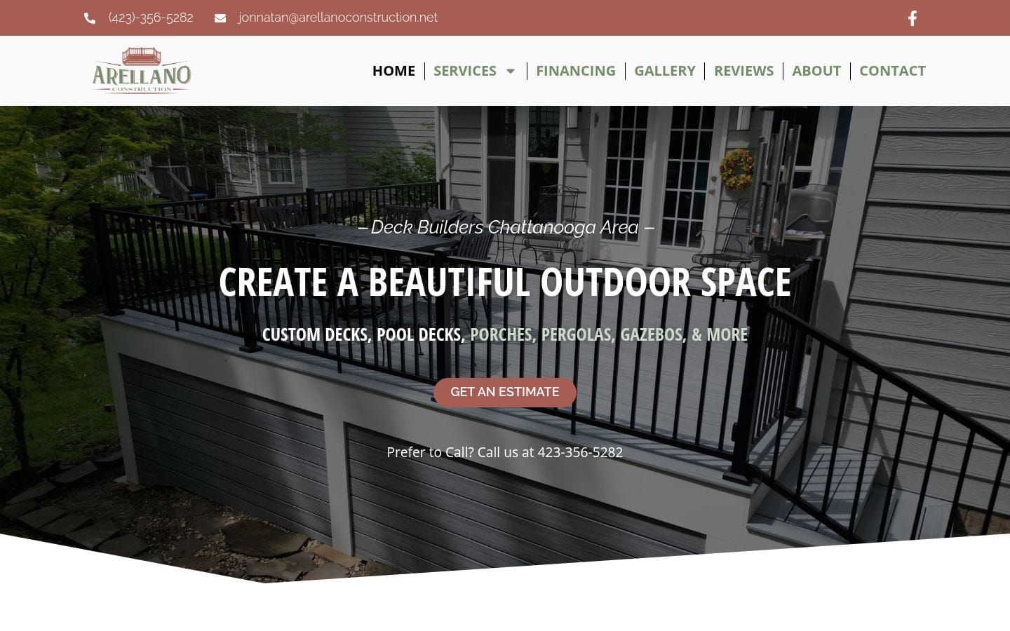 Local SEO traffic increase for construction company — Hattiesburg Web Designer, Mississippi